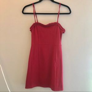 Red cocktail dress